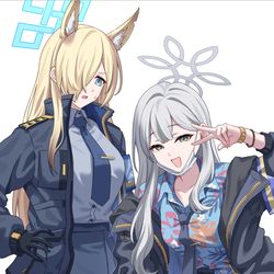 This is a pixiv picture whose title is 局長と副局長.