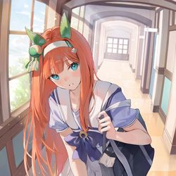 This is a pixiv picture whose title is サイレンススズカ.