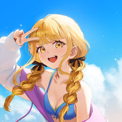 This is a pixiv picture whose title is 藤田ことね.