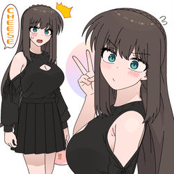 This is a pixiv picture whose title is 소꿉혀 지수 사복.