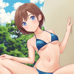 This is a pixiv picture whose title is 水着.