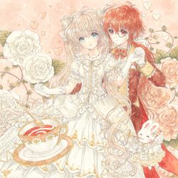 This is a pixiv picture whose title is MILK＆TEA.