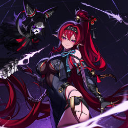 This is a pixiv picture whose title is 명조 음림 팬아트.