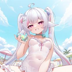 This is a pixiv picture whose title is 不可描述.