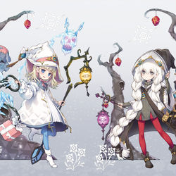 This is a pixiv picture whose title is 白き森のアステーリャとリゼット.
