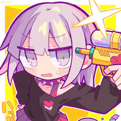 This is a pixiv picture whose title is 🔫.
