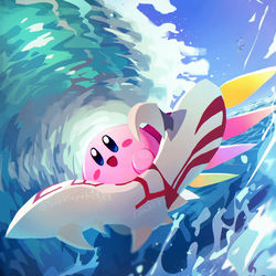 This is a pixiv picture whose title is サーフィン！.