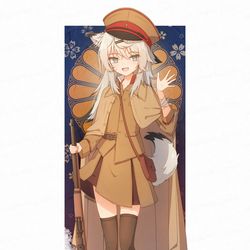 This is a pixiv picture whose title is 戌の娘.