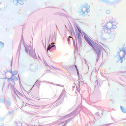 This is a pixiv picture whose title is ひらり🌸🫧.