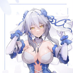 This is a pixiv picture whose title is 里芙花嫁 摸鱼.