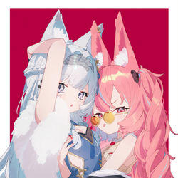 This is a pixiv picture whose title is 阡离与晓狐.