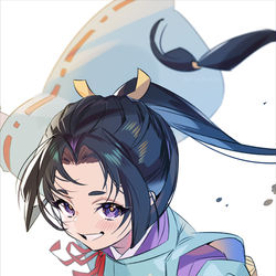 This is a pixiv picture whose title is 逃げ上手の若君.