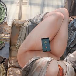 This is a pixiv picture whose title is ”15時23分　気温29℃　友達の家”.