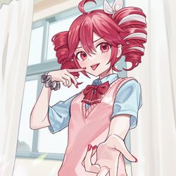 This is a pixiv picture whose title is 「べっ」.