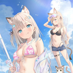 This is a pixiv picture whose title is 今日のごはんは何が釣れるかニャ？.