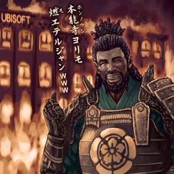 This is a pixiv picture whose title is 弥助.
