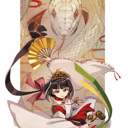This is a pixiv picture whose title is 未來を祈って.