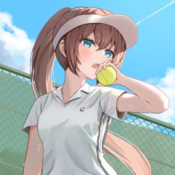 This is a pixiv picture whose title is テニス部ちゃん2.