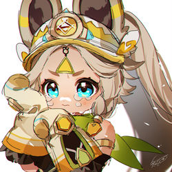 This is a pixiv picture whose title is 『涙は自分で拭くから』.