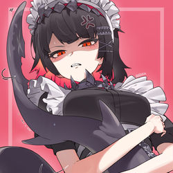 This is a pixiv picture whose title is I SAID DON'T TOUCH.