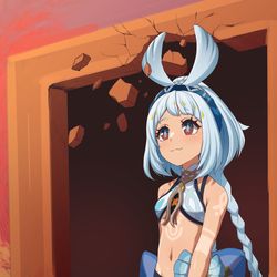 This is a pixiv picture whose title is Mualani walks in.