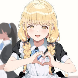 This is a pixiv picture whose title is キュン～💛.