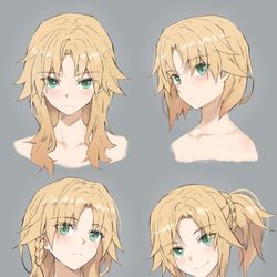 This is a pixiv picture whose title is モードレッドの新髪型.