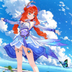 This is a pixiv picture whose title is 【原神MMD】ニィロウさん その２.