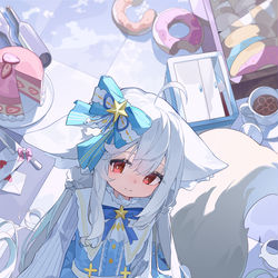 This is a pixiv picture whose title is 香香小狐狸雪糕.