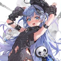 This is a pixiv picture whose title is くろむ.