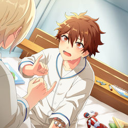 This is a pixiv picture whose title is あの日病室でした指切り.