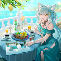 This is a pixiv picture whose title is 🌿💎🍋.