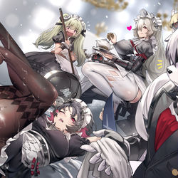 This is a pixiv picture whose title is リナのクッキーから逃げようとしたエレン.