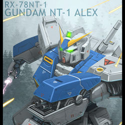 This is a pixiv picture whose title is RX-78NT-1 GUNDAM NT-1 ALEX.