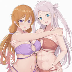 This is a pixiv picture whose title is 贅肉と筋肉.