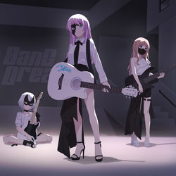 This is a pixiv picture whose title is 高松燈 千早愛音 椎名立希 長崎そよ 要楽奈.