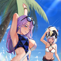 This is a pixiv picture whose title is IPC Vacation🏝️🌊 (ALT).