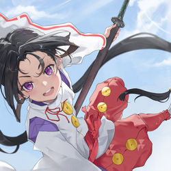 This is a pixiv picture whose title is 逃.