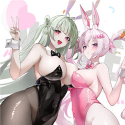 This is a pixiv picture whose title is NIKKE  バニー.