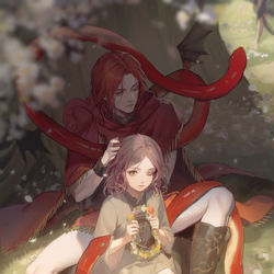 This is a pixiv picture whose title is 種火になるまで.