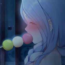 This is a pixiv picture whose title is Pekomommy Midnight "Snack".