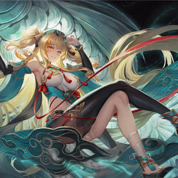 This is a pixiv picture whose title is 幸運を...君に....