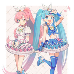 This is a pixiv picture whose title is スイプリ衣装スカイ&プリズム.