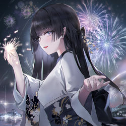 This is a pixiv picture whose title is OC.