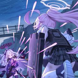 This is a pixiv picture whose title is 対決.