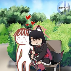 This is a pixiv picture whose title is [F/P] 에스코트 Escort.