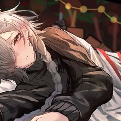This is a pixiv picture whose title is 添い寝.