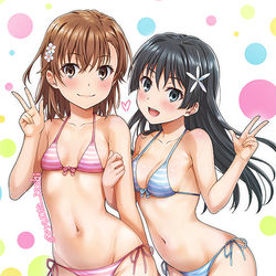 This is a pixiv picture whose title is みこさて水着.