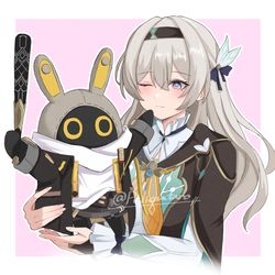 This is a pixiv picture whose title is 開拓者ボンプ(捏造)とホタルちゃ.