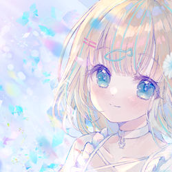 This is a pixiv picture whose title is 【お仕事絵】歌ってみたMVイラスト.
